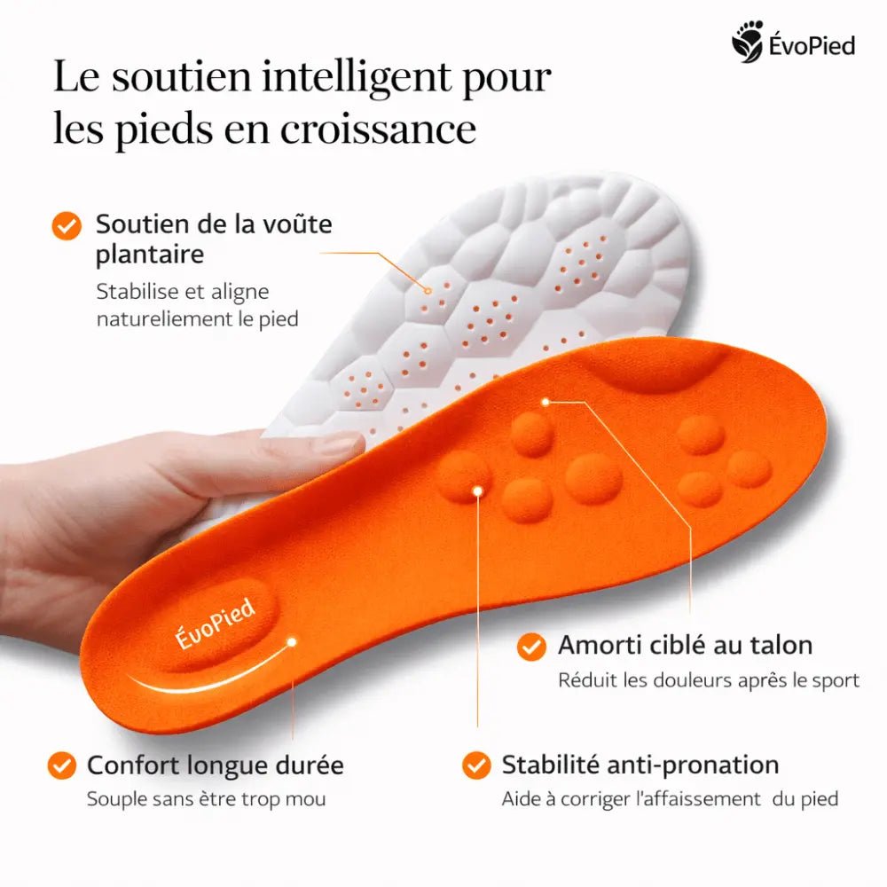 Soulage les douleurs de votre enfant et corrige sa posture dès les premiers jours - Evopied