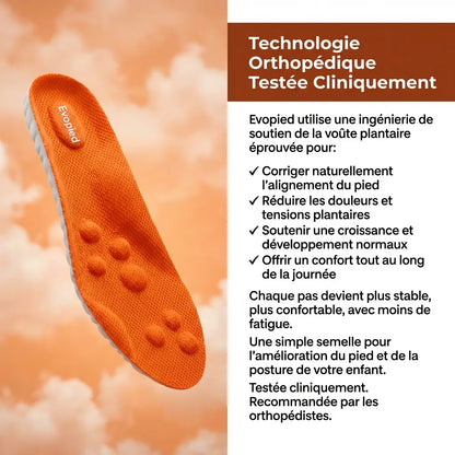 Semelles enfant – Corrige le mauvais appui et améliore la posture